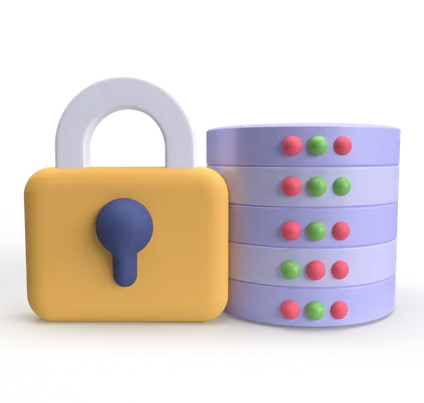 Data Protection  3D Icon