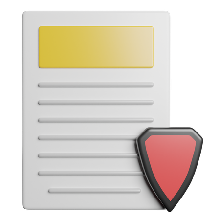 Data Protection  3D Icon