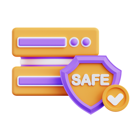 Data Protection  3D Icon