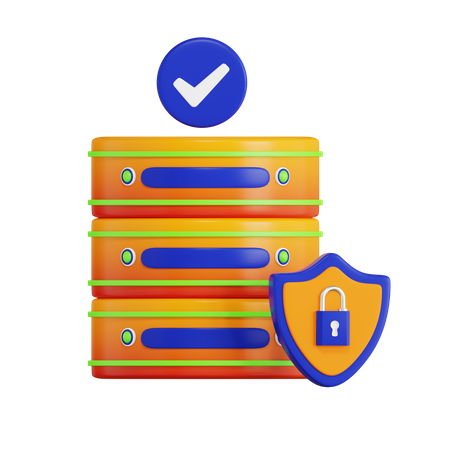 Data Protection  3D Icon