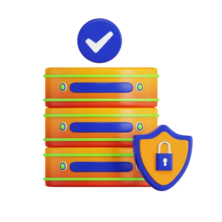 Data Protection  3D Icon