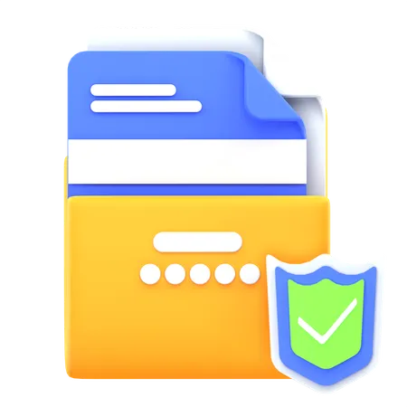 Data Protection  3D Icon