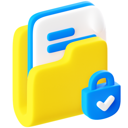 Data Protection  3D Icon