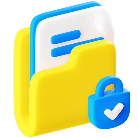 Data Protection  3D Icon