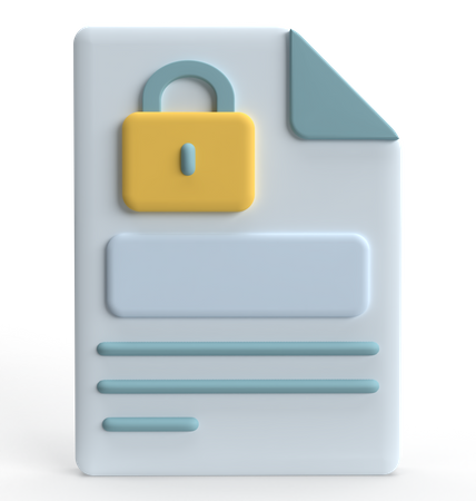 Data Protection  3D Icon