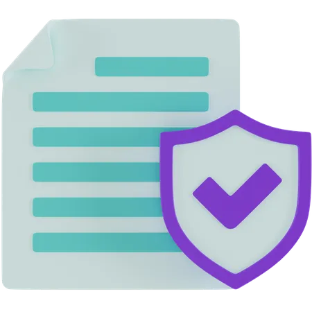 Data Protection  3D Icon