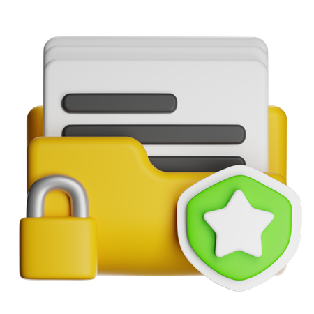 Data Protection  3D Icon