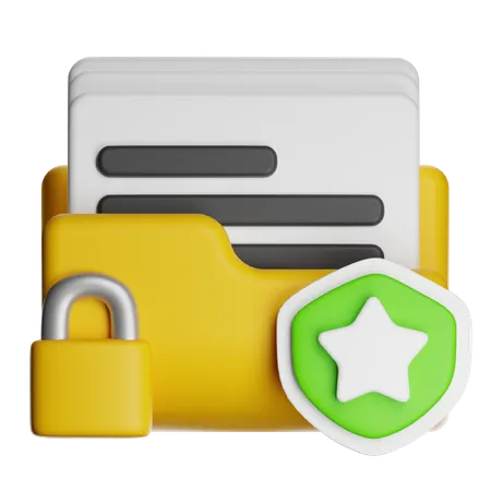Data Protection  3D Icon
