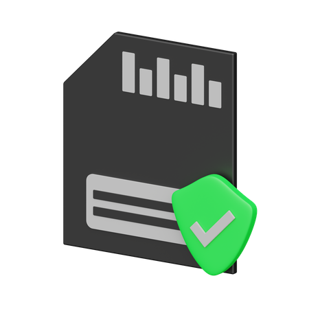 Data Protection  3D Icon