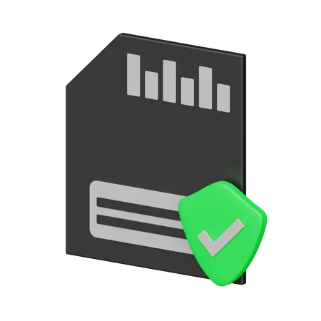 Data Protection  3D Icon