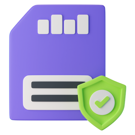 Data Protection  3D Icon