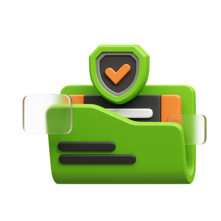 Data Protection  3D Icon