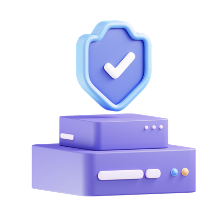 Data Protection  3D Icon