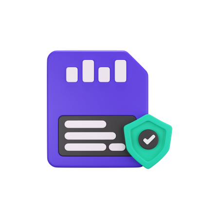 Data Protection 3D Icon