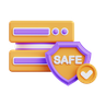 data protection 3d logos