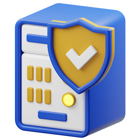 Data Protection  3D Icon