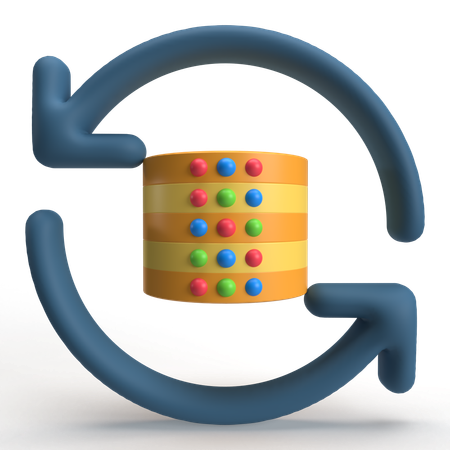 データ復旧  3D Icon