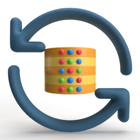 データ復旧  3D Icon