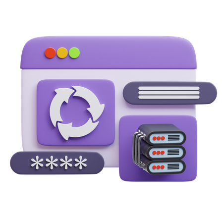 Data Recovery  3D Icon