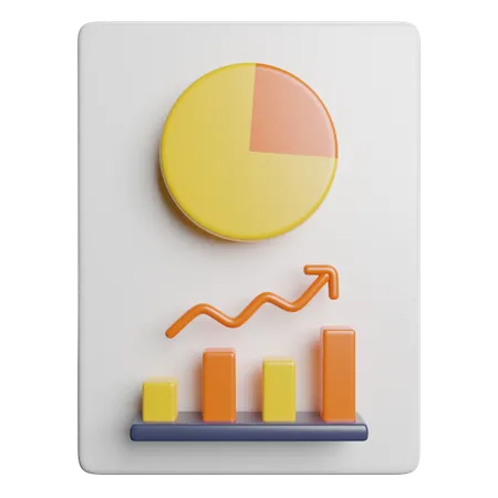 Data Report Analytics 3D Icon
