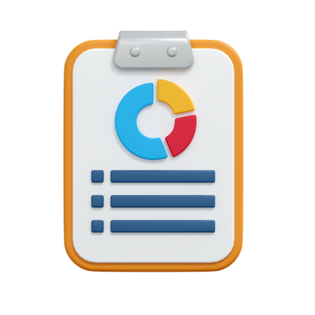 Data Report  3D Icon