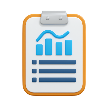 Data Report  3D Icon