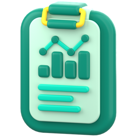 Data Report  3D Icon