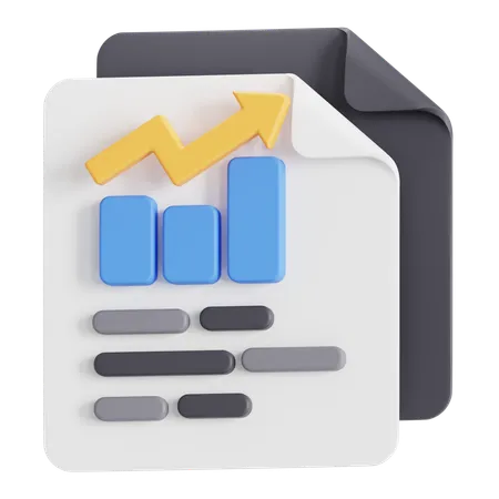 Data report  3D Icon