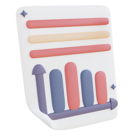 Data Report  3D Icon