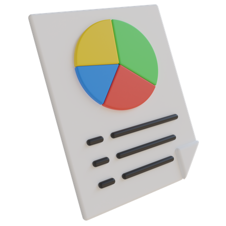 Data Report  3D Icon