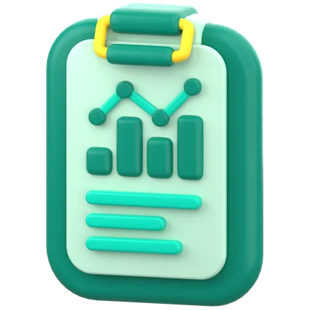 Data Report  3D Icon