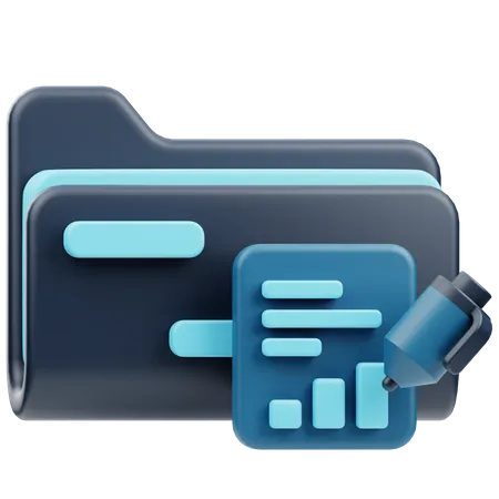 Data Report  3D Icon