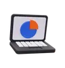 data report on laptop