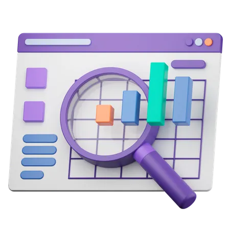 Data Research  3D Icon
