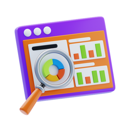 Data Research  3D Icon