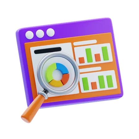 Data Research  3D Icon