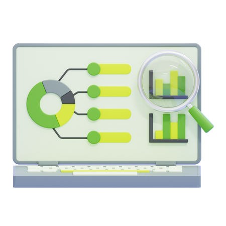 Data Research  3D Icon