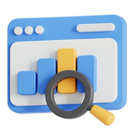 Data research  3D Icon