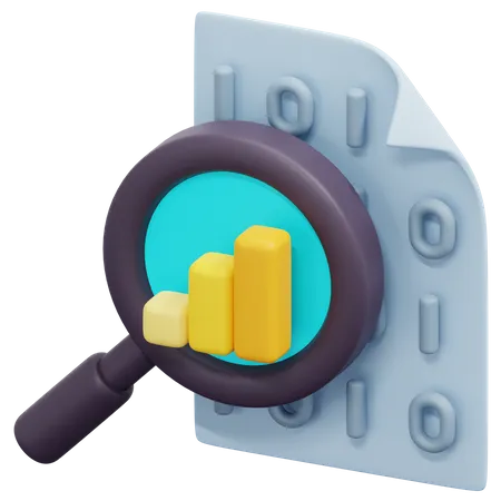 Data Research  3D Icon