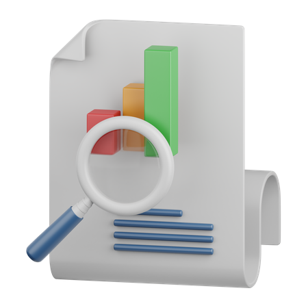 Data Research  3D Icon