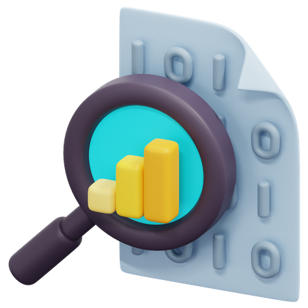 Data Research 3D Icon