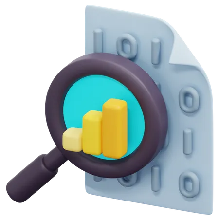 Data Research 3D Icon