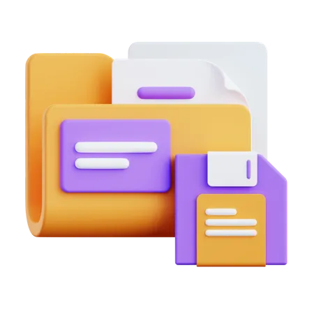 Data Saving  3D Icon