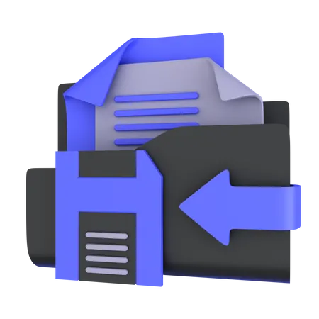 Data Saving  3D Icon