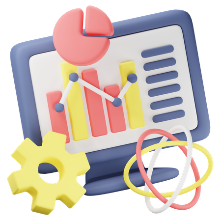 Data Science  3D Icon