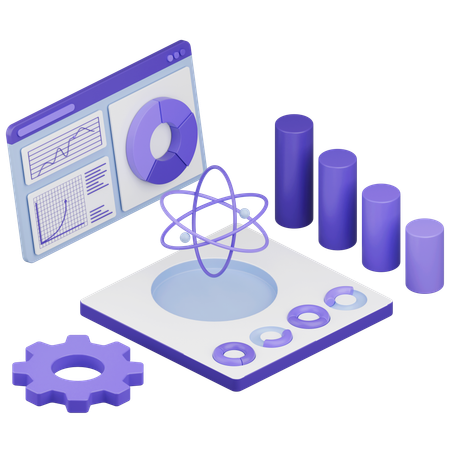 Data Science  3D Icon