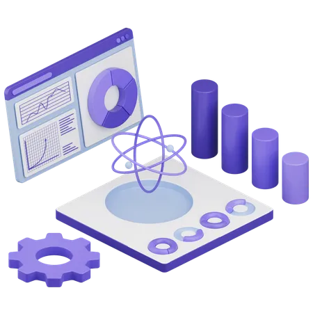 Data Science  3D Icon