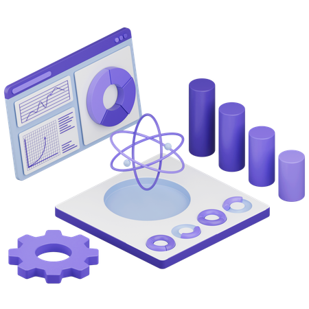Data Science  3D Icon