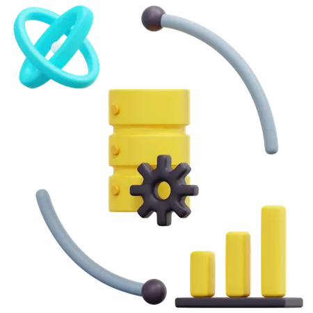 Data Science  3D Icon