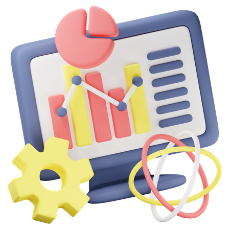 Data Science  3D Icon